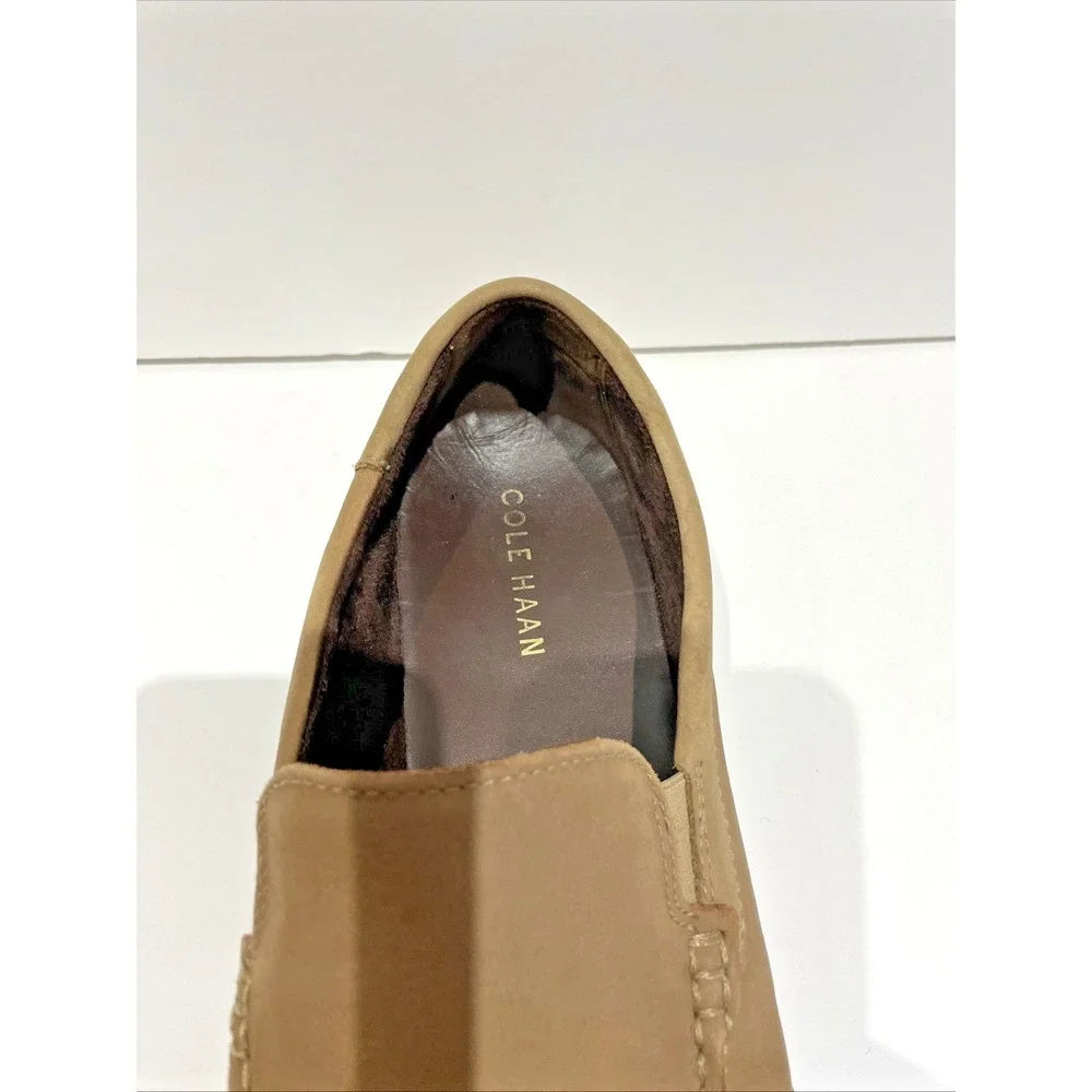 Cole Haan Shoes Men's Slip On Loafer Drivers 8.5M Tan Nubuck Preppy Coastal